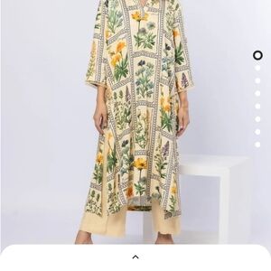 Floral Print Cream Dress